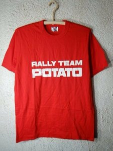 to6084　レア　美品　Jentle　日本製　RALLY TEAM POTATO　レトロ　vintage　ビンテージ　tシャツ　ラリー　チーム　ポテト　人気