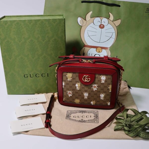 最終価格☆本物/正規品/新品 GUCCI ドラえもん 数量限定 牛ドラ 牛えもん ショルダーバック 限定品 牛ドラえもん 牛えもん グッチ Doraemon