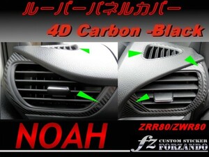 ノア 80系 ルーバーパネルカバー ４Ｄカーボン調