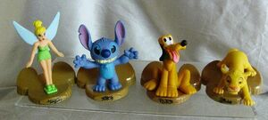 US version McDonald's happy mi-ru2005 year America Mac Disney Tinkerbell Pluto Stitch simba4 kind set (BOX-D)