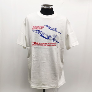 大特価　航空自衛隊　F-15J　半袖　Tシャツ　XLサイズ　白　空自　ミリタリー　JASDF　サバゲー　アウトドア　LL　Y№127