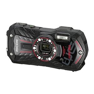 RICOH 防水デジタルカメラ RICOH WG-30 エボニーブラック 防水12m耐ショック1.5m耐寒-10度 RICOH WG-30