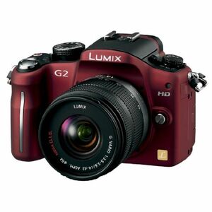 Panasonic デジタル一眼カメラ G2レンズキット(14-42mm/F3.5-5.付属) コンフォートレッド DMC-G2K-R