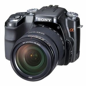 ソニー SONY デジタル一眼レフ α100高倍率ズームレンズキット DSLR-A100H ブラック