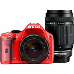 PENTAX デジタル一眼レフカメラ K-x ダブルズームキット レッド/ピンク 023