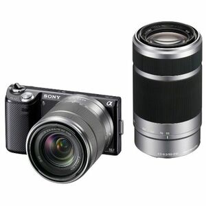 ソニー SONY ミラーレス一眼カメラ α NEX-5N ダブルズームレンズキット ブラック NEX-5NY/B