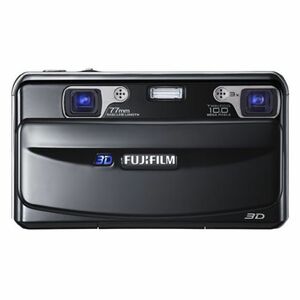 Fuji FinePix W1 デュアル10MP リアル3Dデジタルカメラ 光学3倍ズームと2.8インチLCD付き