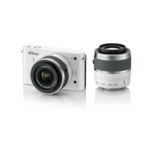 Nikon ミラーレス一眼カメラ Nikon 1 (ニコンワン) J1 (ジェイワン) ダブルズームキット ホワイトN1 J1WZ WH