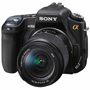 ソニー SONY デジタル一眼レフカメラ α300 18-70レンズキット ブラック DSLRA300K