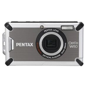 PENTAX 防水デジタルカメラ OPTIO (オプティオ) W80 ガンメタルグレー 1200万画素 光学5倍ズーム OPTIOW80GG