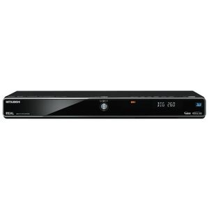 三菱電機 500GB 2チューナー ブルーレイレコーダー ブラックメタリック REAL DVR-BZ260