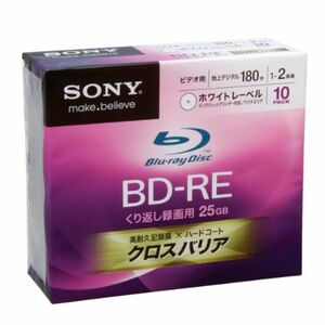 SONY ビデオ用BD-RE 書換型 片面1層25GB 2倍速 プリンタブル 10枚P 10BNE1VCPS2