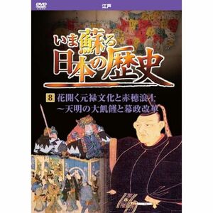 いま蘇る 日本の歴史 8 江戸 花開く元禄文化 赤穂浪士 天明の大飢饉 幕政改革 KVD-3208 DVD