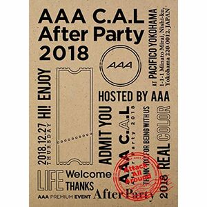 AAA C.A.L After Party 2018(Blu-ray Disc)