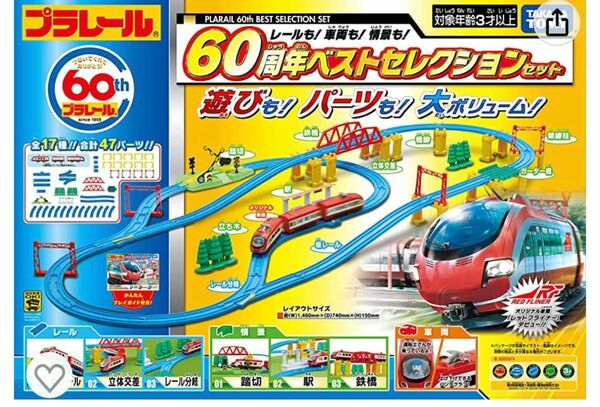 【新品・未開封】プラレール　レールも! 車両も! 情景も! 60周年 ベストセレクションセット【日本おもちゃ大賞2019 特別賞】