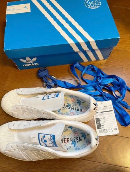 adidas / アディダス SUPERSTAR GZ7537 アディダスオリジナルス サイズ 25.0cm スニーカー WMNS SUPERSTAR WHITE RAINBOW レインボー 靴