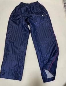  Asics ASICS Kids 150. navy blue navy blue reverse side mesh windbreaker nylon pants 