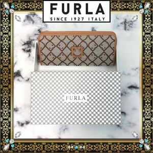 証明書有り　FURLA　フルラ　長財布　シグネチャー　使用一回以外はお金を抜いて暗所保管☆　超級美品です