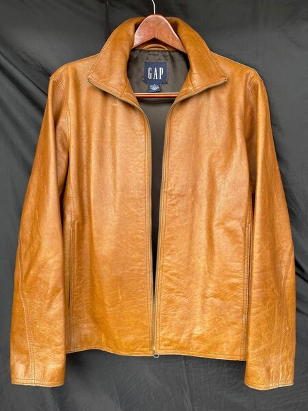 OLD GAP Leather Jacket Brown 極美品 #52
