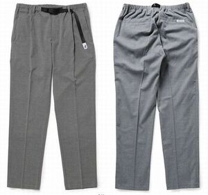 美品 21AW GRAMICCI グラミチ ADAM ET ROPE' 別注 CARREMAN SLACKS スリムテーパード スラックス パンツ LT.GRAY S