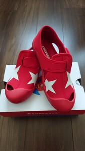 ユナイテッドアローズ 水陸両用 コンバース CONVERSE CV STAR SANDAL キッズ サンダル 21cm 赤 定価4,500円