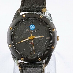 Volkswagen フォルクスワーゲン 腕時計 アナログ 時計 ヴィンテージ 3針 黒文字盤 アクセ アクセサリー アンティーク レトロ