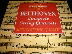 廃盤 8CD ベートーヴェン 弦楽四重奏曲 全集 大フーガ 弦楽五重奏 メディチ四重奏団 Beethoven Complete String Quartets Medici