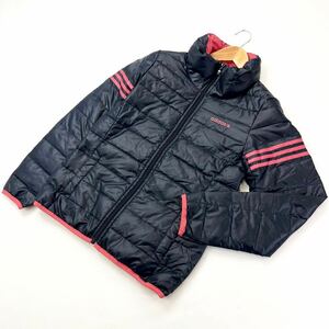 adidas NEO ☆ 万能◎ 中綿 ジャケット スポーツジャケット ネイビー ピンク レディース M アウトドア タウンユース アディダス ネオ■N197