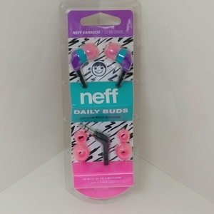 NEFF ネフ 【DAILY BUDS】 紫/ピンク/緑 新品正規 イヤフォン （郵便送料込み）