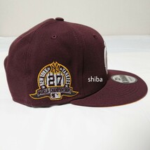 NEW ERA ニューエラ 正規品 アップル キャップ 帽子 9FIFTY NY ヤンキース バーガンディ ワインレッド M/Lサイズ_画像3