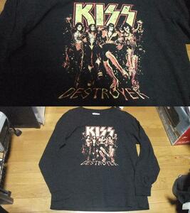 新品 kiss キス デストロイヤー ロンT ロング Tシャツ 5L 黒 バンド レジェンド キッス