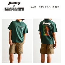 ジムニー×ウィルダネスエクスペリエンス ラゲッジスペースＴシャツ グリーン L　823503　メンズ　アウトドア_画像3