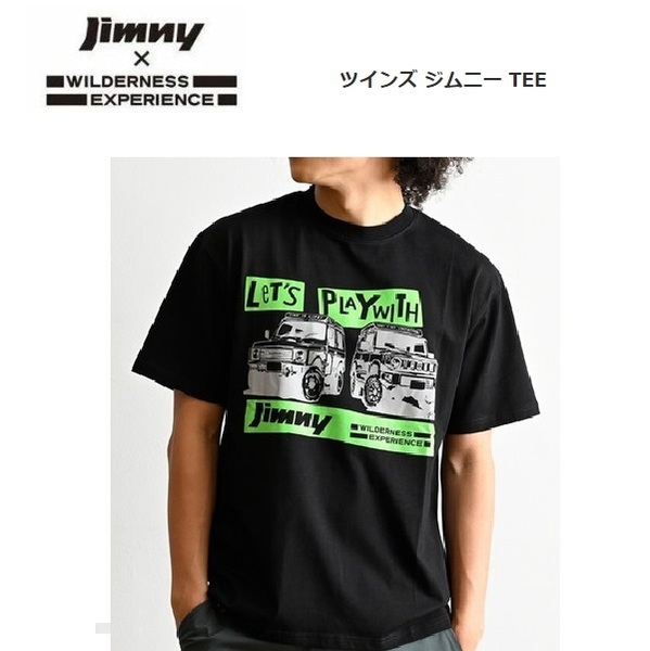 ジムニー×ウィルダネスエクスペリエンス ツインズ ジムニーＴシャツ ブラック L　823501　メンズ　アウトドア