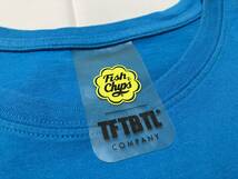 Fish&Chips TFTBTL COMPANY パロディープリントTシャツ 濃いブルー系 S 中古品 イタリア製 上野商会_画像4