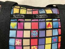 lesportsac レスポートサック ブロックチェックプリント柄トートバッグ/かばん 中古品 アメリカ製_画像4