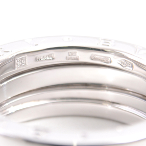 ブルガリ 指輪 メンズ ビー ゼロワン B-ZERO1 リング 55号 ホワイトゴールド BVLGARI 750WG 中古の画像5