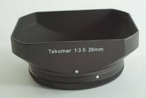 RBGF05『送料無料 キレイ』Super Takumar 28mm F3.5 SMC Takumar 28mm F3.5 ペンタックス 金属製角型レンズフード_画像1