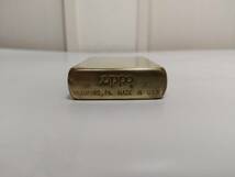 ビンテージ真鍮ZIPPO★無地 ゴールド★1995年2月製造 使用品 VINTAGE_画像3