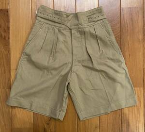  dead / mint England army g LUKA shorts 1950 pattern W30-31 euro military yellowtail tissue Army 