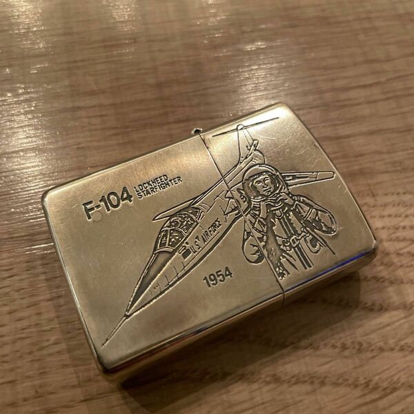 Zippo ジッポ　ジッポー　Chuck Yeager チャック・イエーガー F-104 1954 銀色 シリアルナンバー入り 