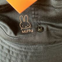 新品即決送料無料♪miffy ミッフィー ハット　アドベンチャー　57.5㎝　綿100％ 中紺 UPF50＋　洗濯OK 完売品_画像2