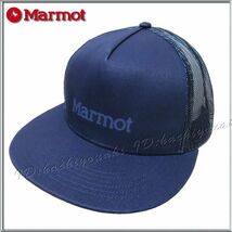 MARMOT 新品 マーモット メッシュ トラッカー キャップ ネイビー サイズフリー メンズ レディース 帽子 アウトドア_画像1