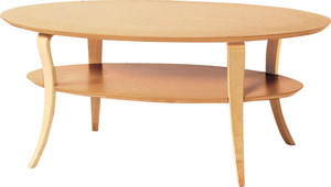 センターテーブル 積層合板 天然木化粧繊維板(ビーチ) ラッカー塗装 ナチュラル NET-406NA