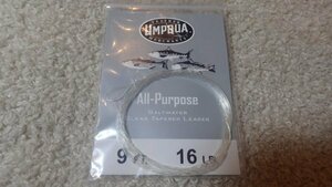 【新品】ソルトウェーターリーダー　UMPQUA　ナイロン　日本製　9フィート　16LB　