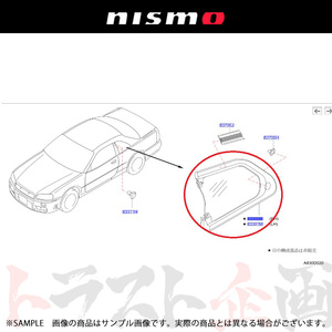 NISMO ニスモ ヘリテージ サイドガラス 運転席側 (クリア スカイライン GT-R R34/BNR34 RB26DETT 83306-RHR40 製造廃止 (660102058