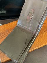 【Crocodile purse 二つ折】クロコダイルワニ革　USED USED リフォームベース　カード　ファッション小物【23/03 TY-6A】_画像3