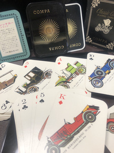 【COMPA CLASSIC CAR PLAYING CARDS】コンパ　洋酒殿堂　クラシックカー【23/04 TY-7A】