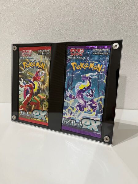 ポケモンカード パックホルダー ディスプレイケース パック保存用 スタンド付き