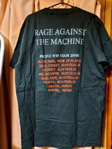 新品 開封済 RAGE AGAINST THE MACHINE PACIFIC RIM TOUR 2008 Tシャツ L レイジアゲインストザマシーン ツアー _画像3