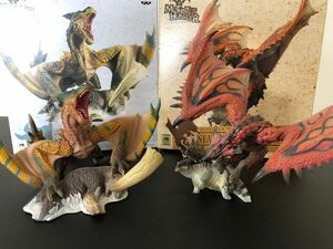 モンスターハンター 組立式DXスタチューモデルモンスターズ リオレウス ティガレックス フィギュア 